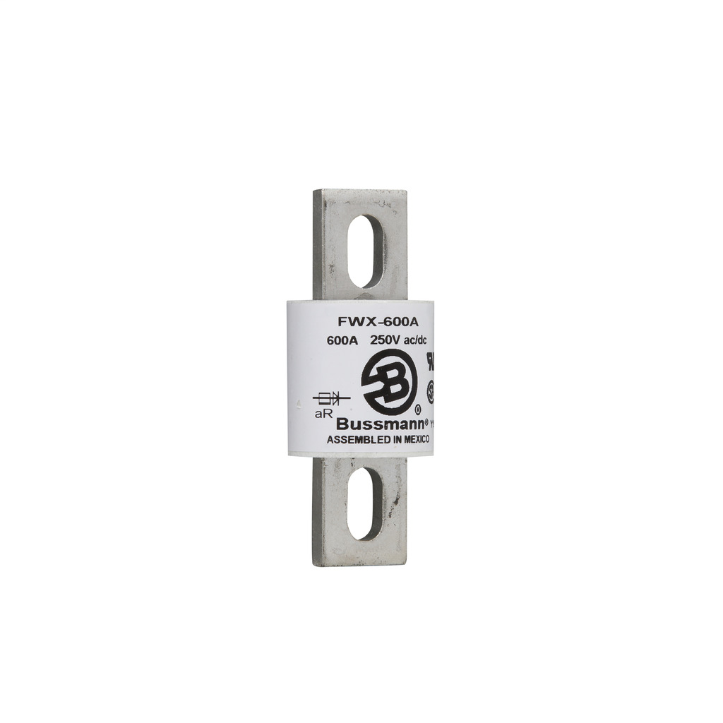 Eaton Bussmann series FWX high speed fuse, 600V, 350A RMS, 200 kAIC Vac, 50 kAIC at 250 Vdc, Non Indicating, High speed fuse, Blade end X blade end, Stud
