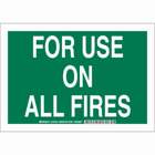 Sign,B302,14x10,Wt/Gr,FOR USE ON,1EA