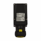 Eaton Crouse-Hinds series IEC 60309 hazardous area interlock receptacle, 100A, Three-wire, four-pole, Nylon, 1-1/2", 3 phase 480 Vac