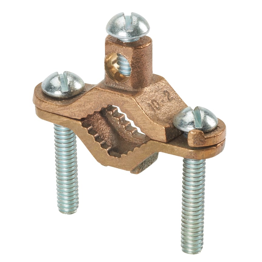 Bronze Ground Pipe Clamp, Water Pipe 1/2