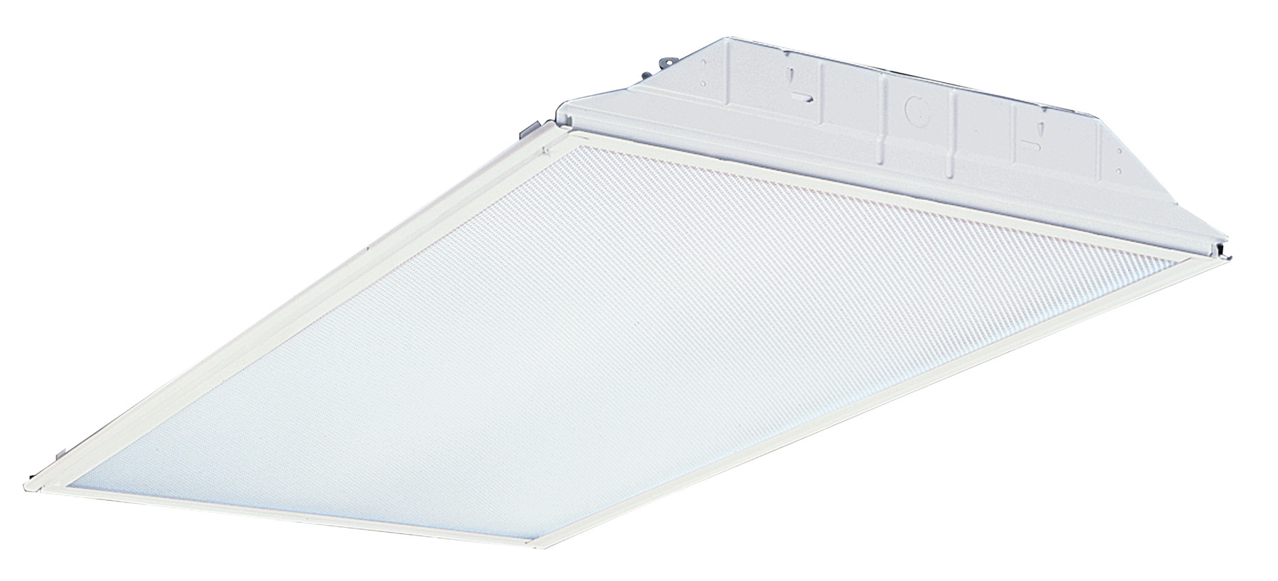 Lensed Troffer, 2x4, (3) 4100K lamps installed, 6 ft. whip, Multi-volt, SKU - 184AG3
