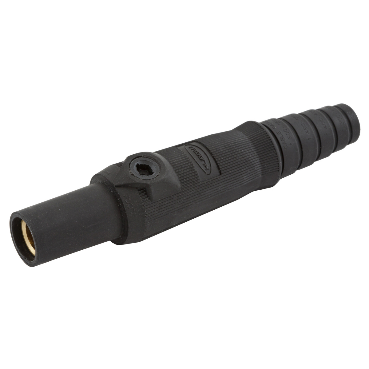 Single Pole Products, Female Plug, 150 Amp Series, Black