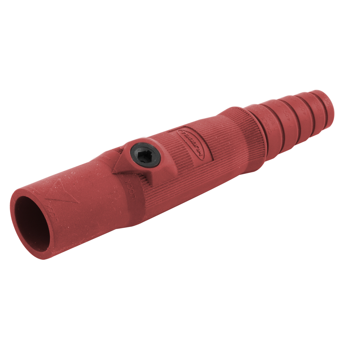 Single Pole Products, Male Plug, 150 Amp Series, Red