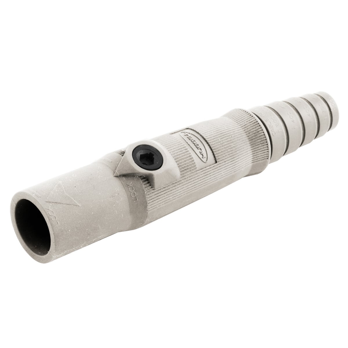 Single Pole Products, Male Plug, 150 Amp Series, White