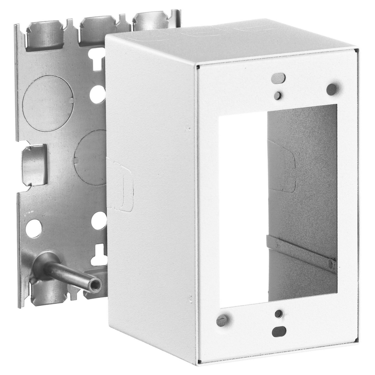 Hubbell Wiring Device Kellems, Metal Raceway, Box, 1-Gang, Extra Deep,HBL500/700/750 Series, White