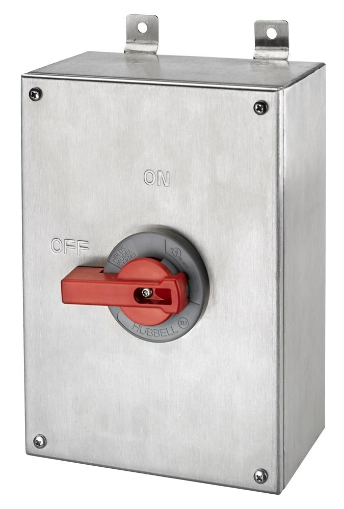 DISCONNECT, 100A UNFUSED, 4X, SS, W/AC