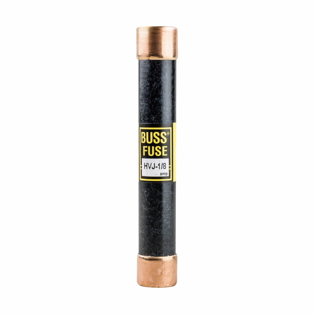 PT Fuse, Non-time delay, fast-acting, 1/8A, 5 kV, 20 kW DC/30 kVA AC short circuit rating, 4 hr at 110% (minimum), 1 hr at 135% (maximum) response time, Ferrule end X ferrule end connection, 1 barrel, 0.81 in diameter