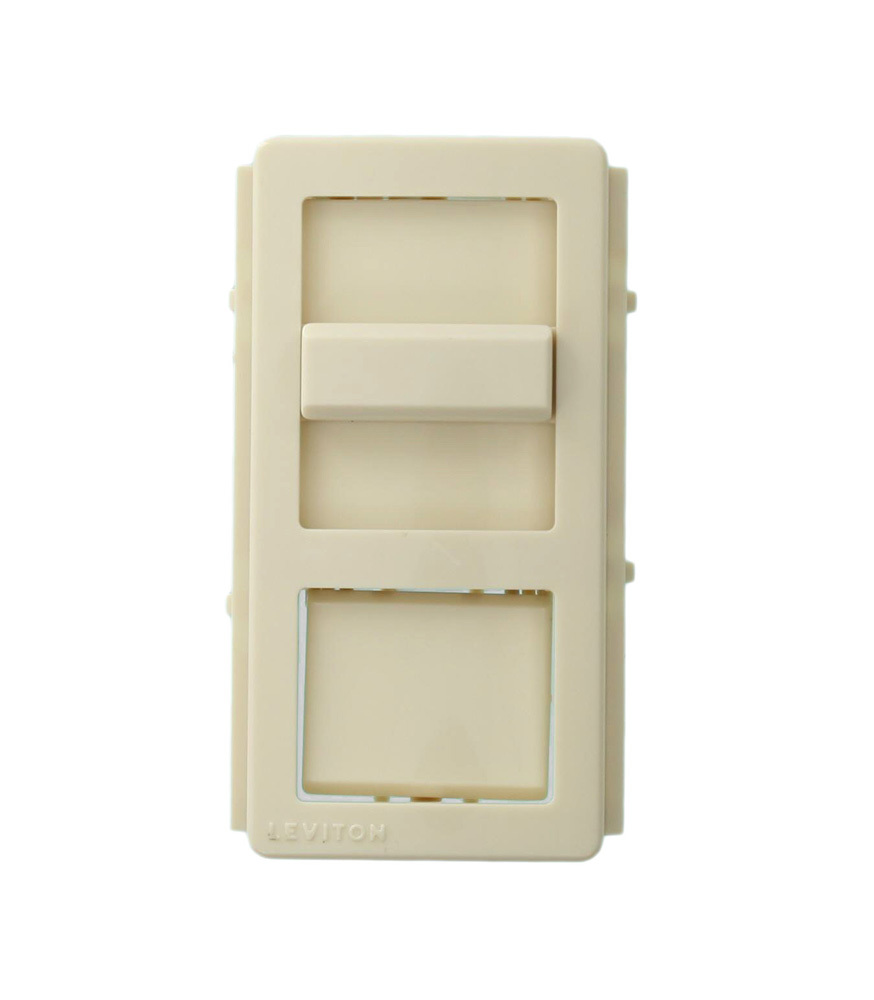 Illumatech Color Conversion Kit, Snap-On Light Almond Frame with Slider and Non-Lighted Push Button