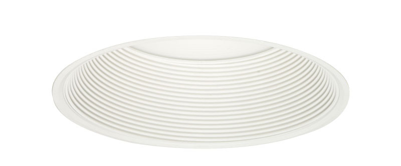 J6RLTRIM DC CWH 6 in Aperture Round Trim Insert, 5-5/8 in ID x 7-5/8 in OD, For Use With 6 in IC LED Retrofit Downlight Trim Module, Aluminum