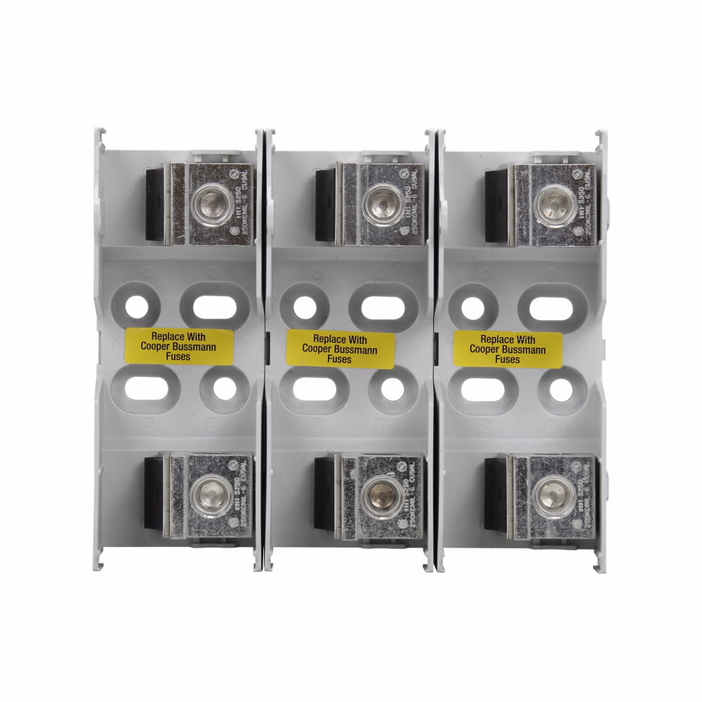 Eaton Bussmann series JM modular fuse block, Modular fuse block, CR, 110-200 A, Three-pole, Class J, 200 kA, Knife blade end x knife blade end, 200 kAIC, 600 V