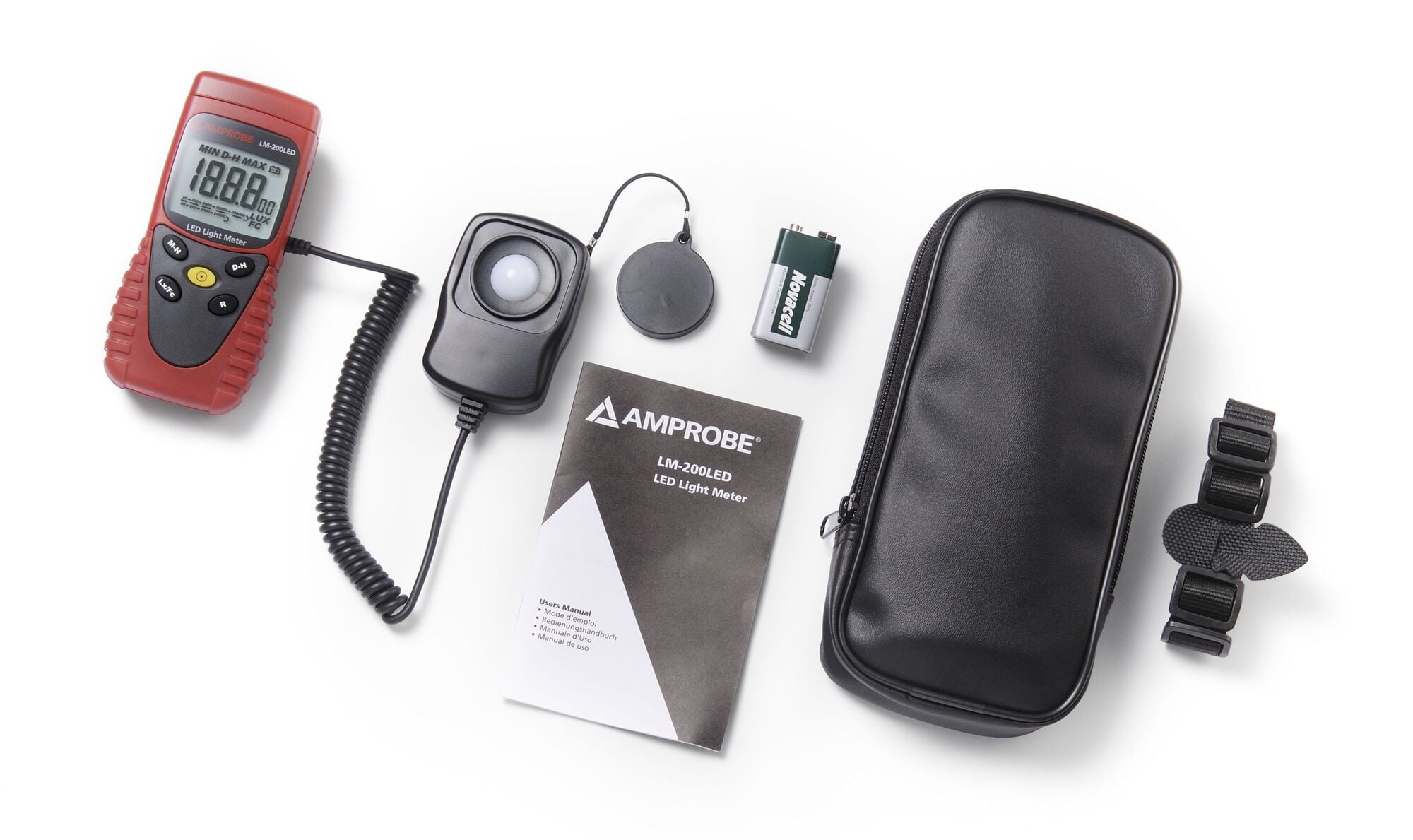A professional tester specifically designed to accurately measure light output of the LED light sources.