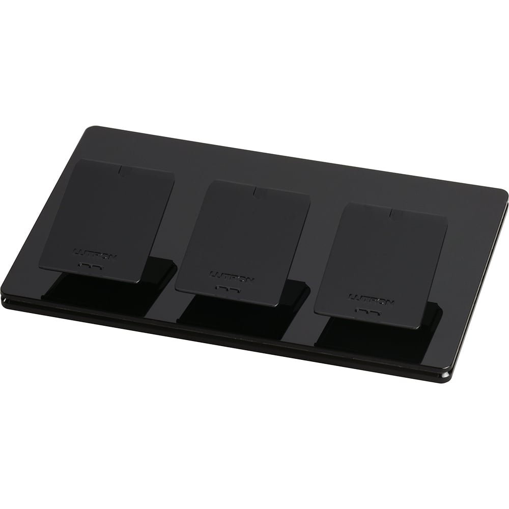 Triple pico pedestal for tabletops in black