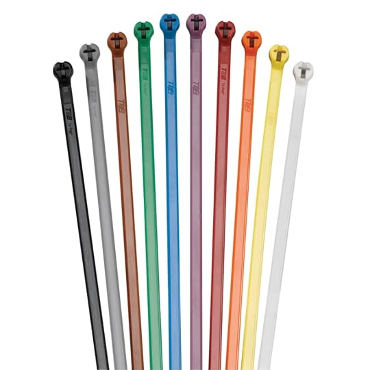 Ball-Lock 304 Stainless Steel Cable Tie, Uncoated, for Temperatures up to 300 Degrees Celsius (572 F) for Indoor and Outdoor Applications, Suitable for High Temperature Environments, UL/EN/CSA62275 Type 2S Rated for AH-1 Plenum, Length of 260mm (10.2 Inches), Width of 4.75mm (0.187 inches), Thickness of 0.25mm (0.01 Inches), Tensile Strength Rating of 890 Newtons (200 Pounds)