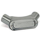 3/4 Inch 316 Stainless Steel Form 8 (LU) Universal Conduit Elbow, Cover and Gasket with Polished Finish
