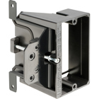 Low Voltage mounting bracket, single gang for installation on new construction for class 2 wiring only. Adjusts up to an 1-1/2" for when wall thickness is unknown.