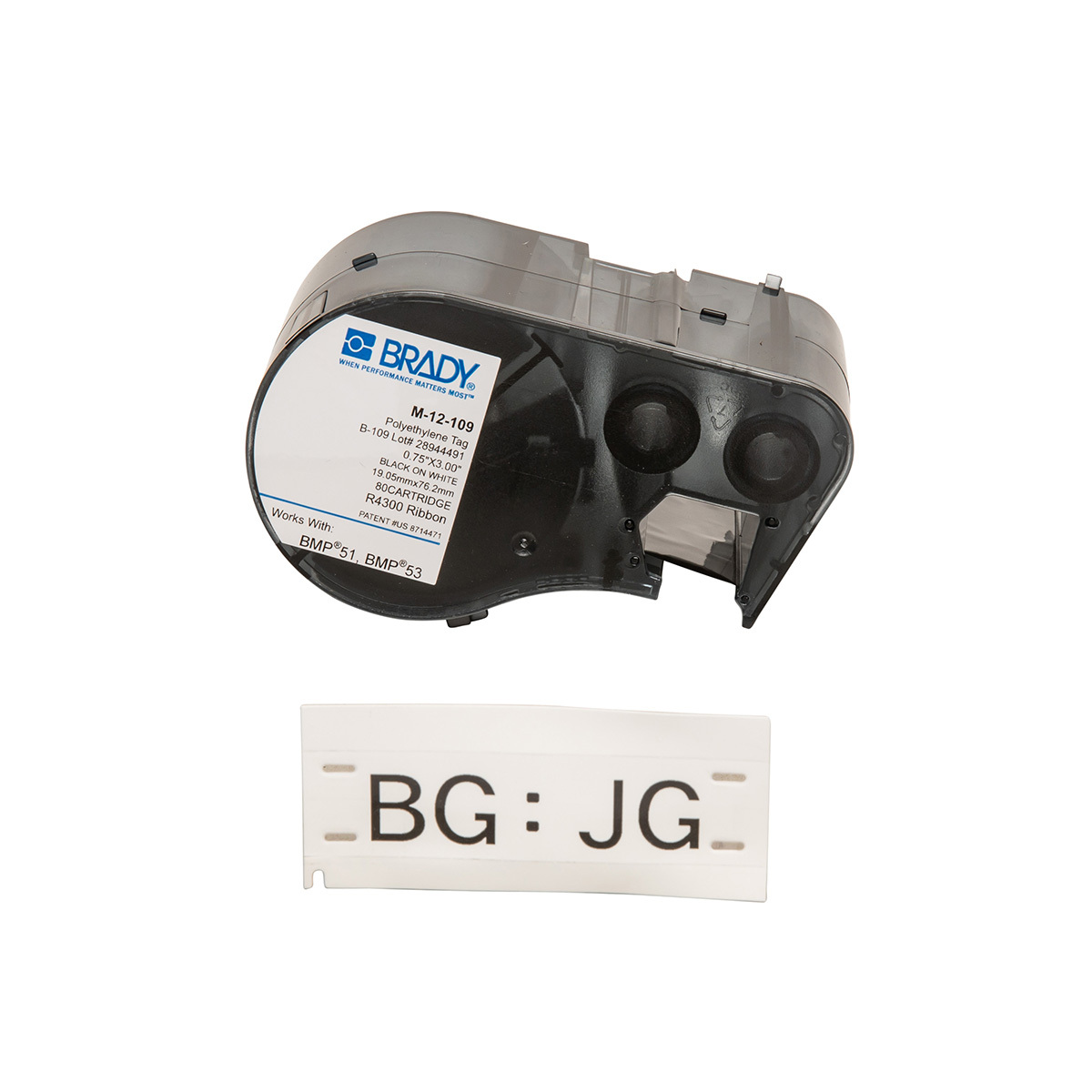 Tag Polyethylene 0.75in x 3in 80/RL