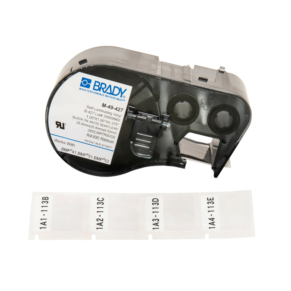 Label Vinyl 1in x 1in 260/RL