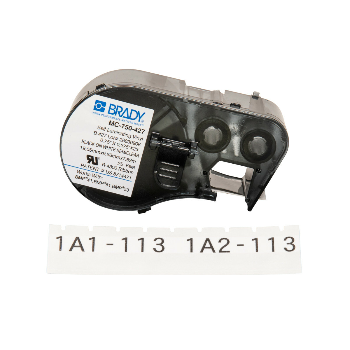 Label Vinyl 0.75in x 25ft