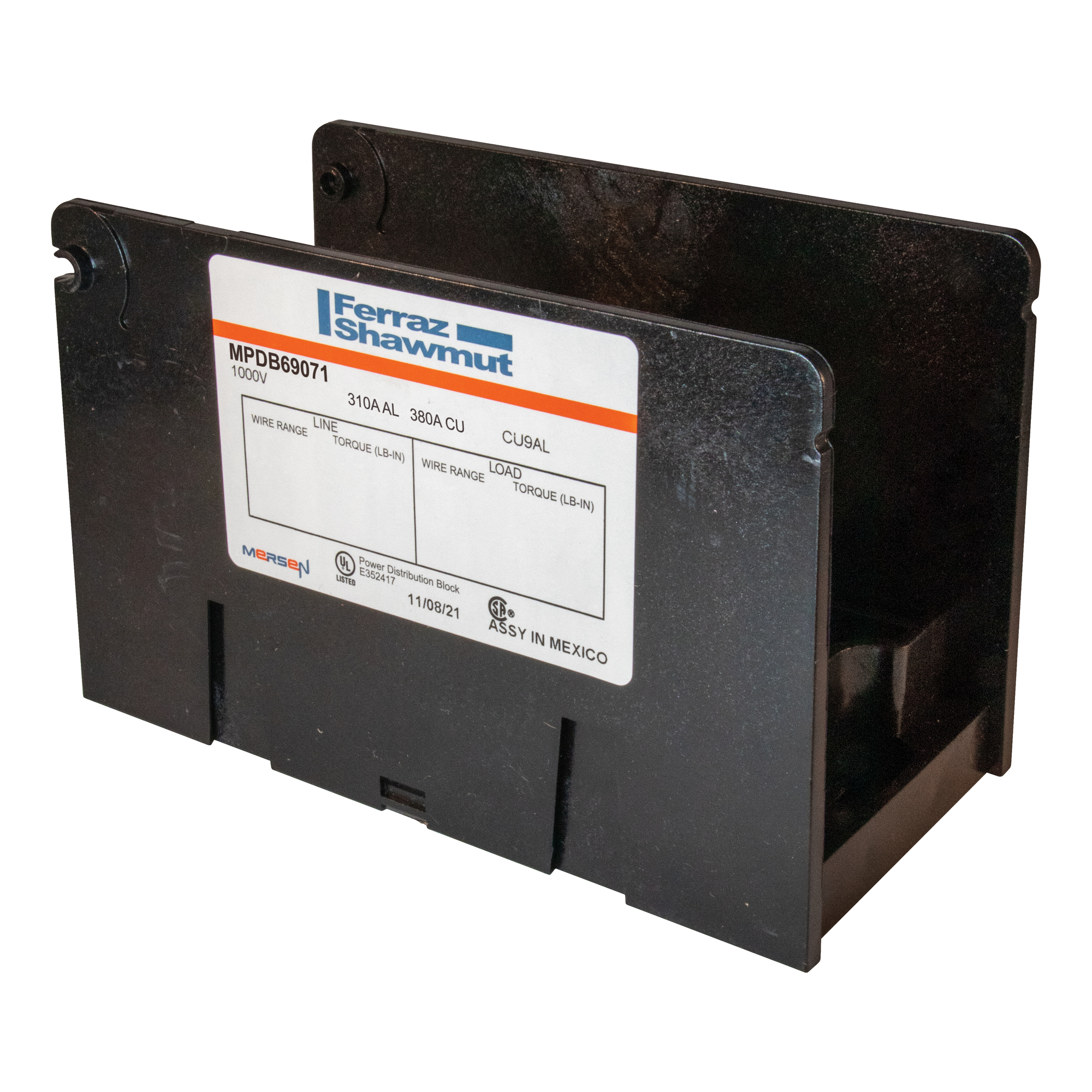 MPDB Series UL 1953 1000V 270A - 350A AL Large 1-Pole 1 - 6 500-#4 2/0-#14