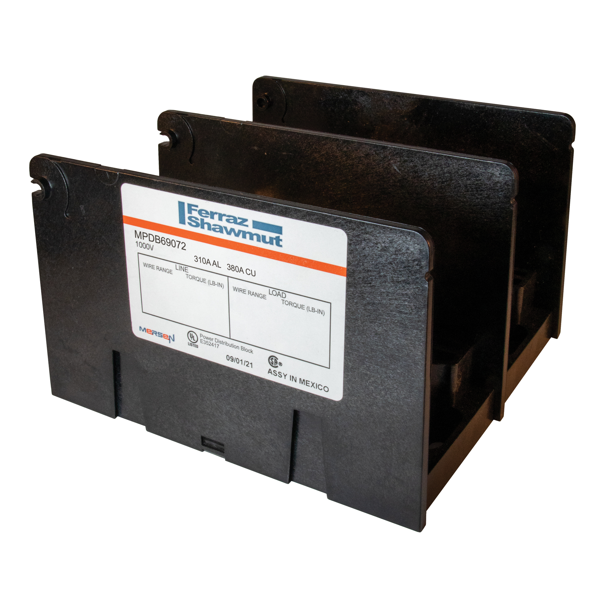 MPDB Series UL 1953 1000V 270A - 350A AL Large 2-Pole 1 - 6 500-#4 2/0-#14