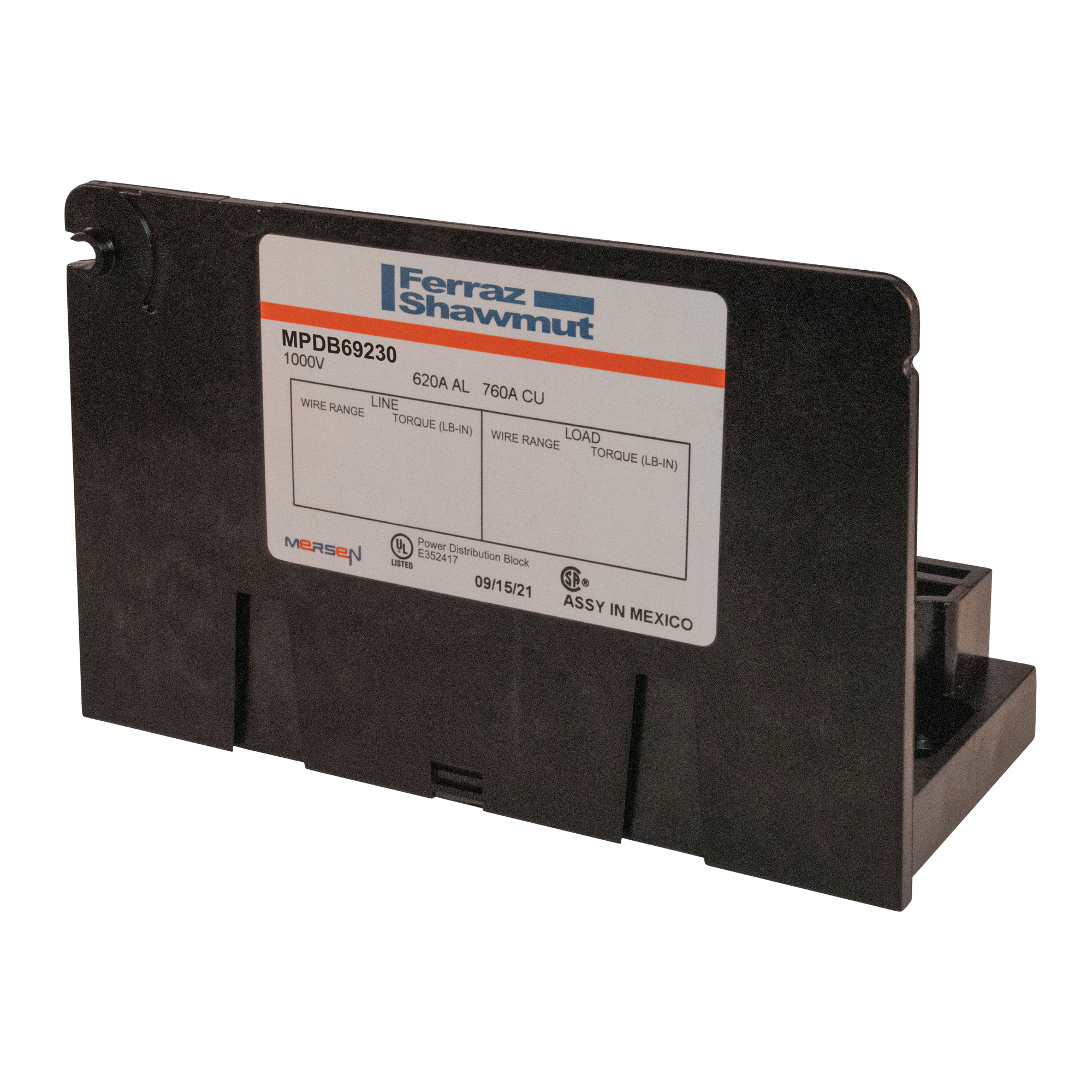 MPDB Series UL 1953 1000V 250A - 310A AL Large Adder 2 - 1 500-#4 3/8-16 x 1