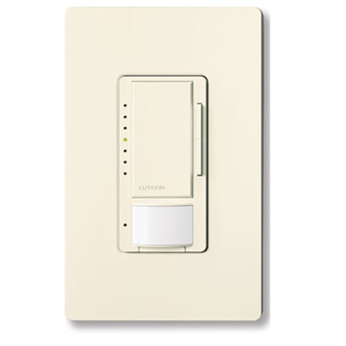 Maestro occupancy LED+ passive infrared occupancy/vacancy sensor that automatically control the lights in an area in biscuit
