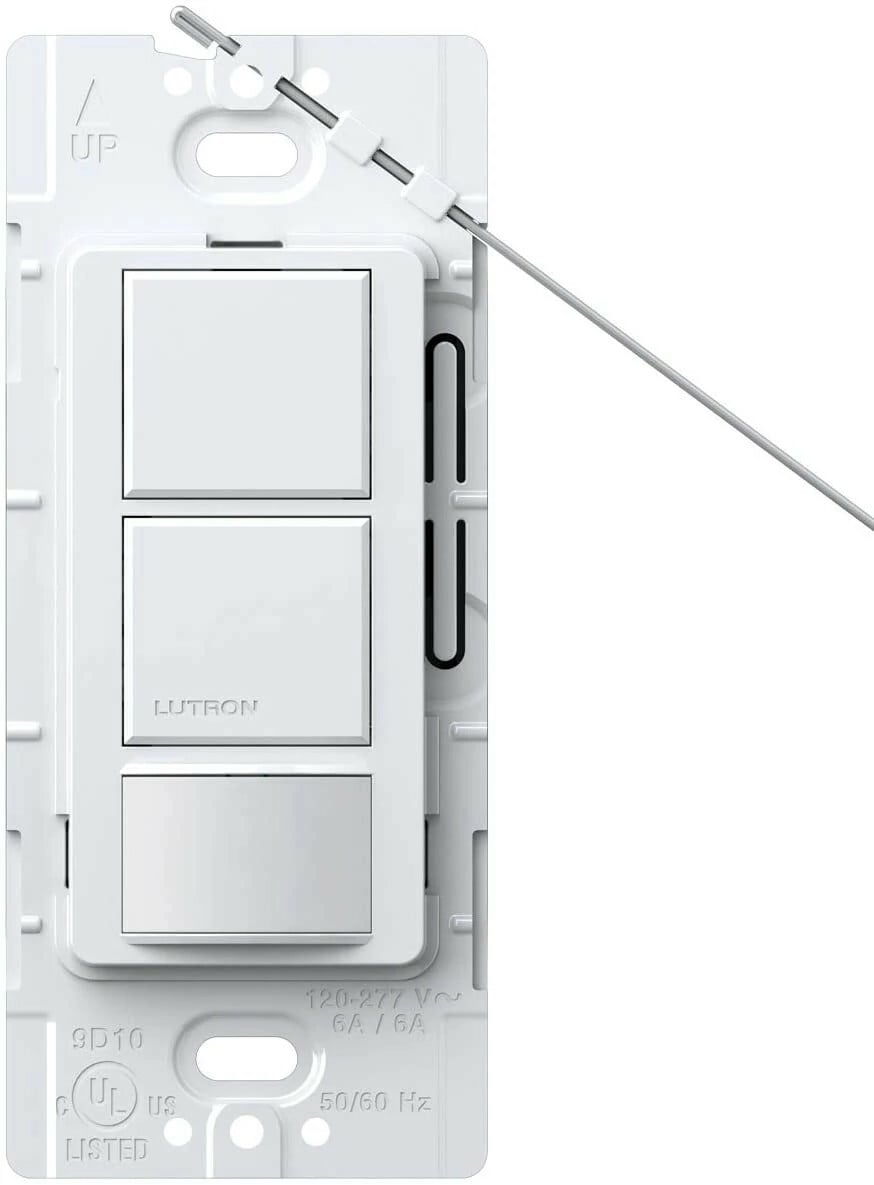 Lutron Maestro Dual Circuit Motion Sensor switch, 6-Amp, Single-Pole, White