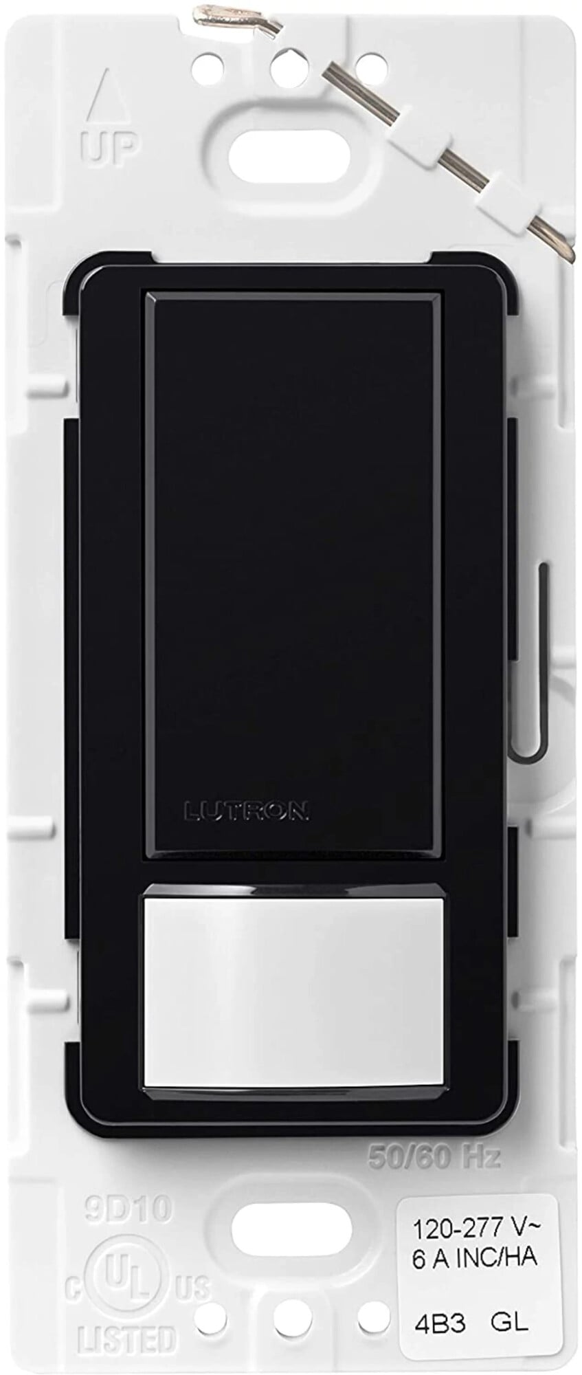 Lutron Maestro Dual Voltage Motion Sensor switch, 6-Amp, Single-Pole, Black