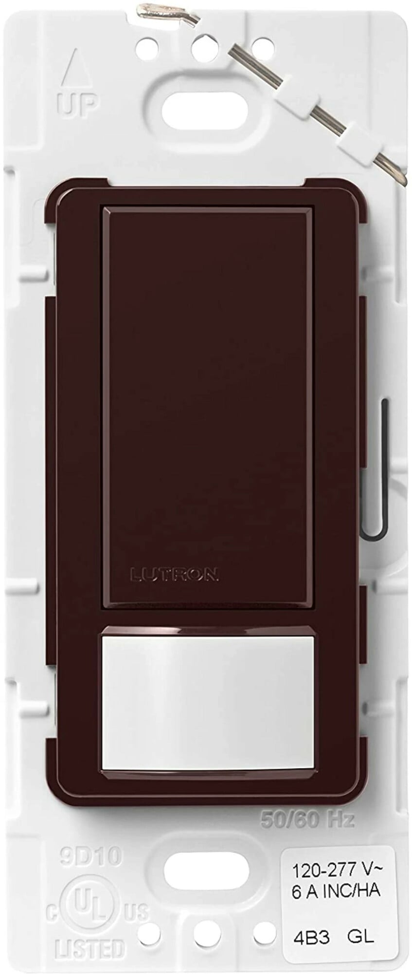 Lutron Maestro Dual Voltage Motion Sensor switch, 6-Amp, Single-Pole, Brown