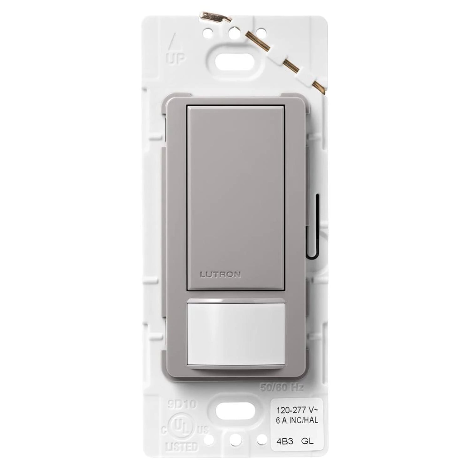 Lutron Maestro Dual Voltage Motion Sensor switch, 6-Amp, Single-Pole, Gray