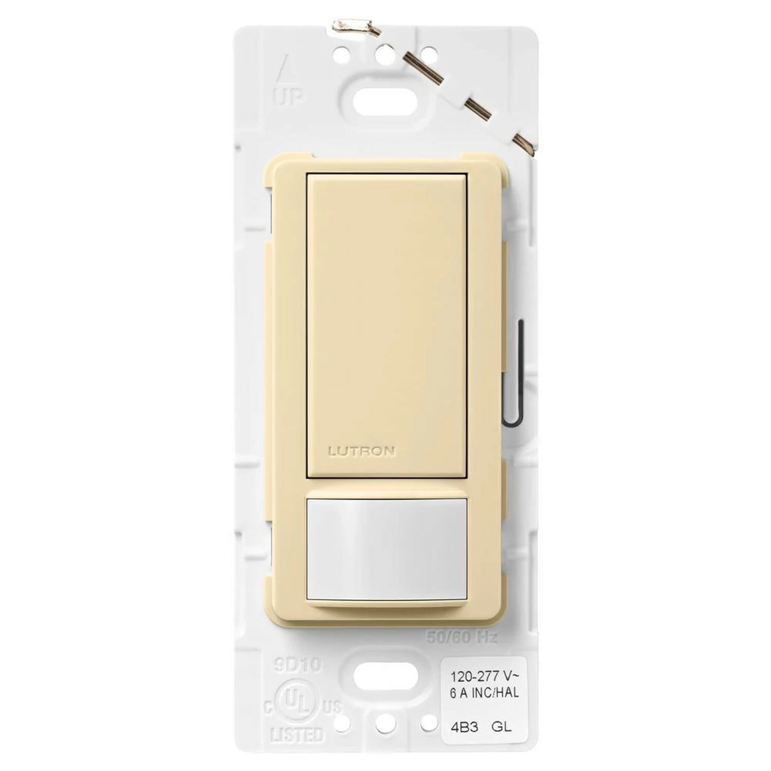 Lutron Maestro Dual Voltage Motion Sensor switch, 6-Amp, Single-Pole, Ivory