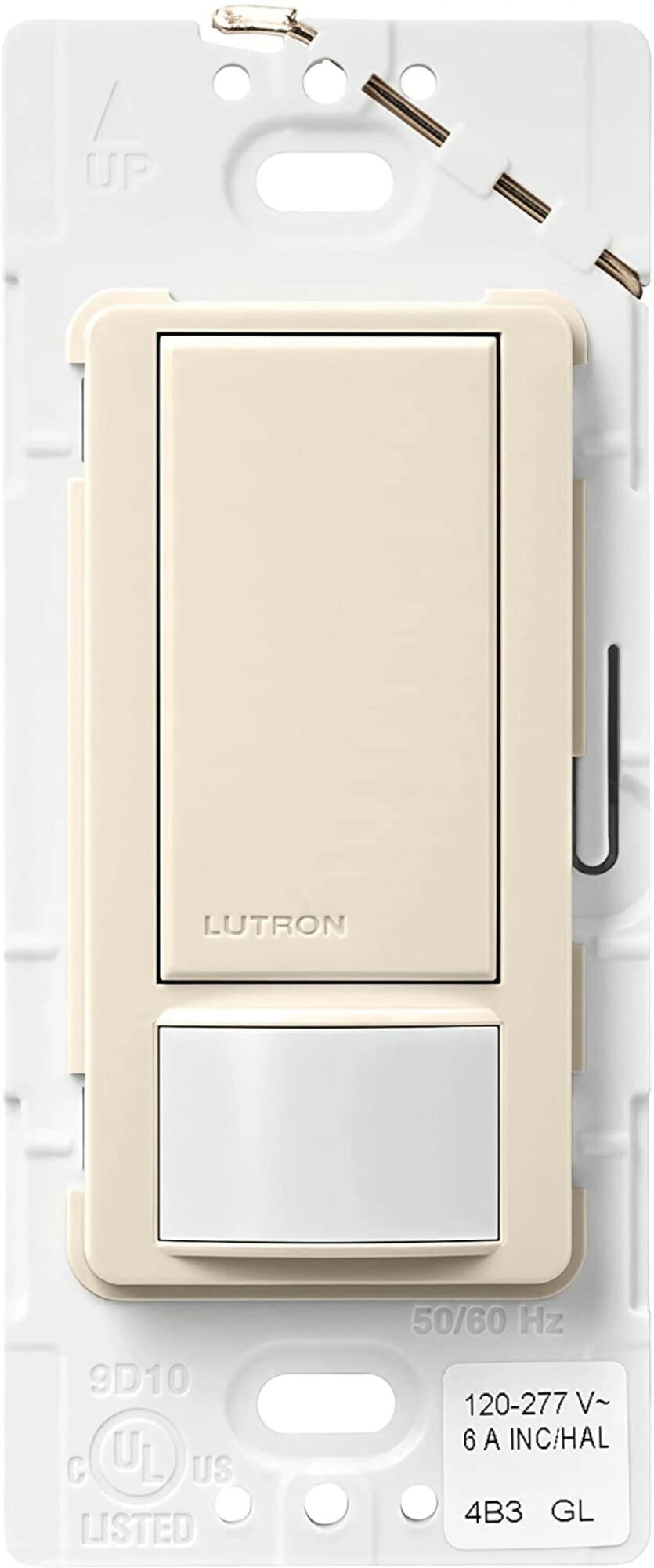 Lutron Maestro Dual Voltage Motion Sensor switch, 6-Amp, Single-Pole, Light Almond