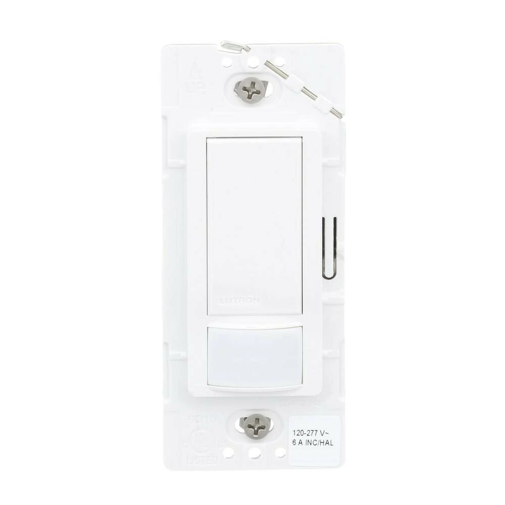 Lutron Maestro Dual Voltage Motion Sensor switch, 6-Amp, Single-Pole, White