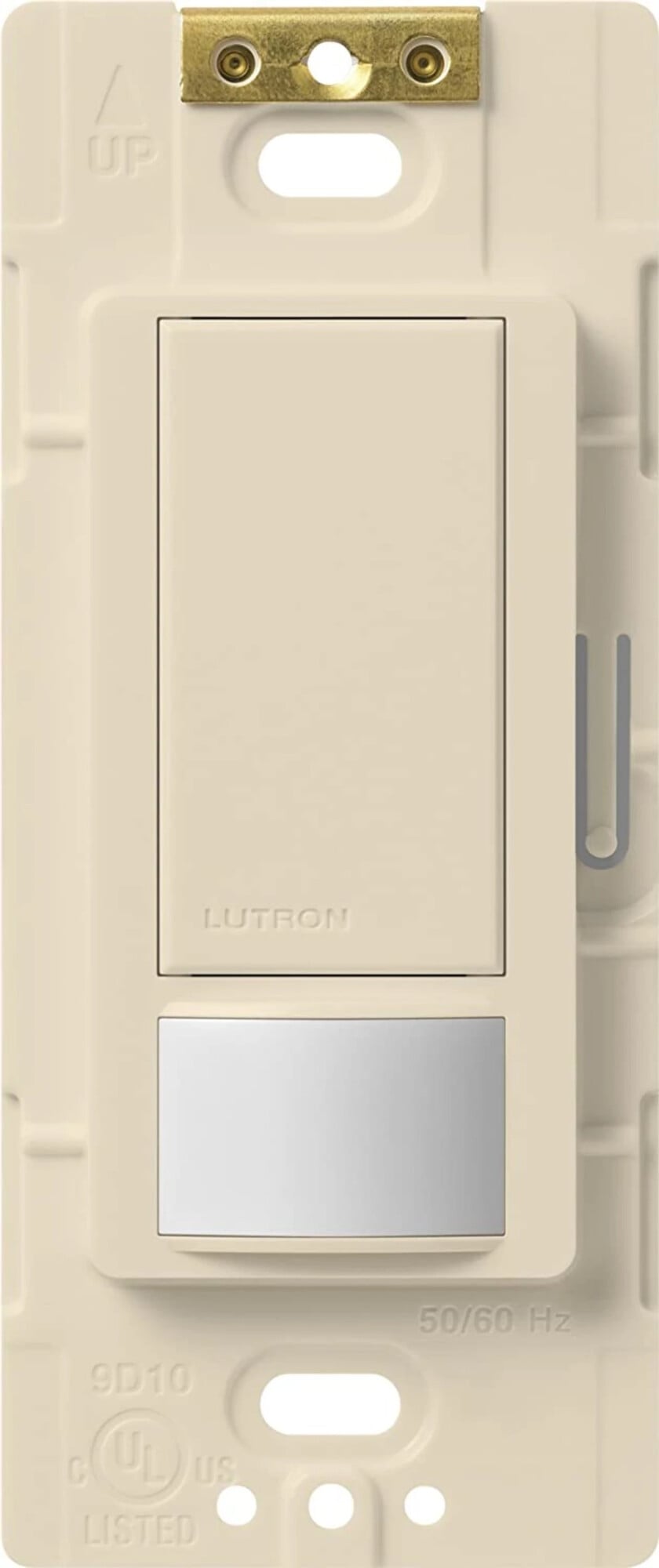 Lutron Maestro Dual Voltage Vacancy Sensor switch, 6-Amp, Single-Pole, Light Almond