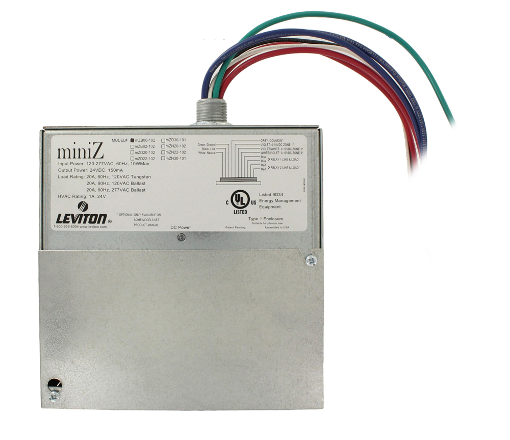 Mini-Z Basic 120-277 VAC Relays No Dimming