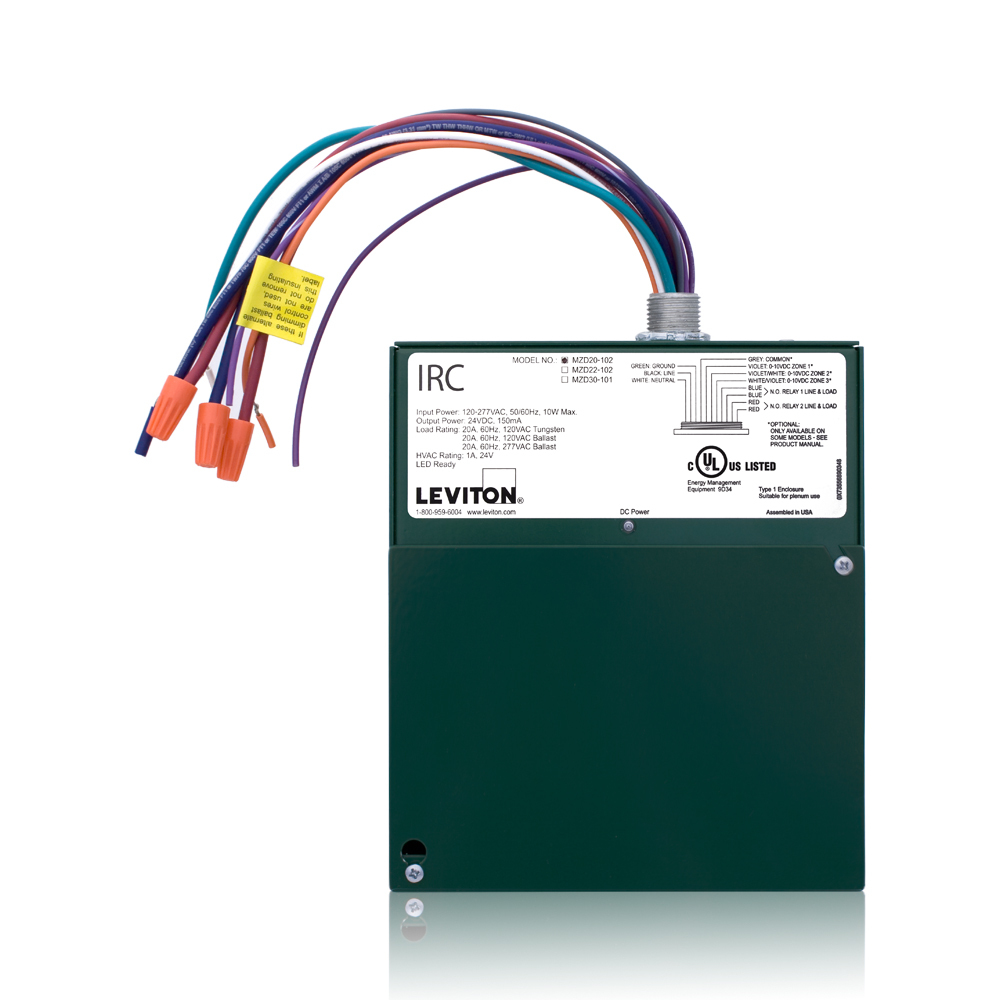Mini-Z Dimming 120 230 240 277 VAC 50/60 Hz Input 3 Zone with 3 0-10V Outputs and 1 120-277V Relay
