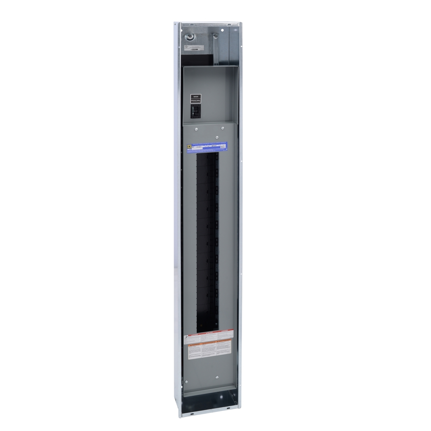 Panelboard interior, NF, main breaker, 225A, Cu bus, 42 pole spaces, 3 phase, 4 wire, 480Y/277 VAC bolt on, J Frame