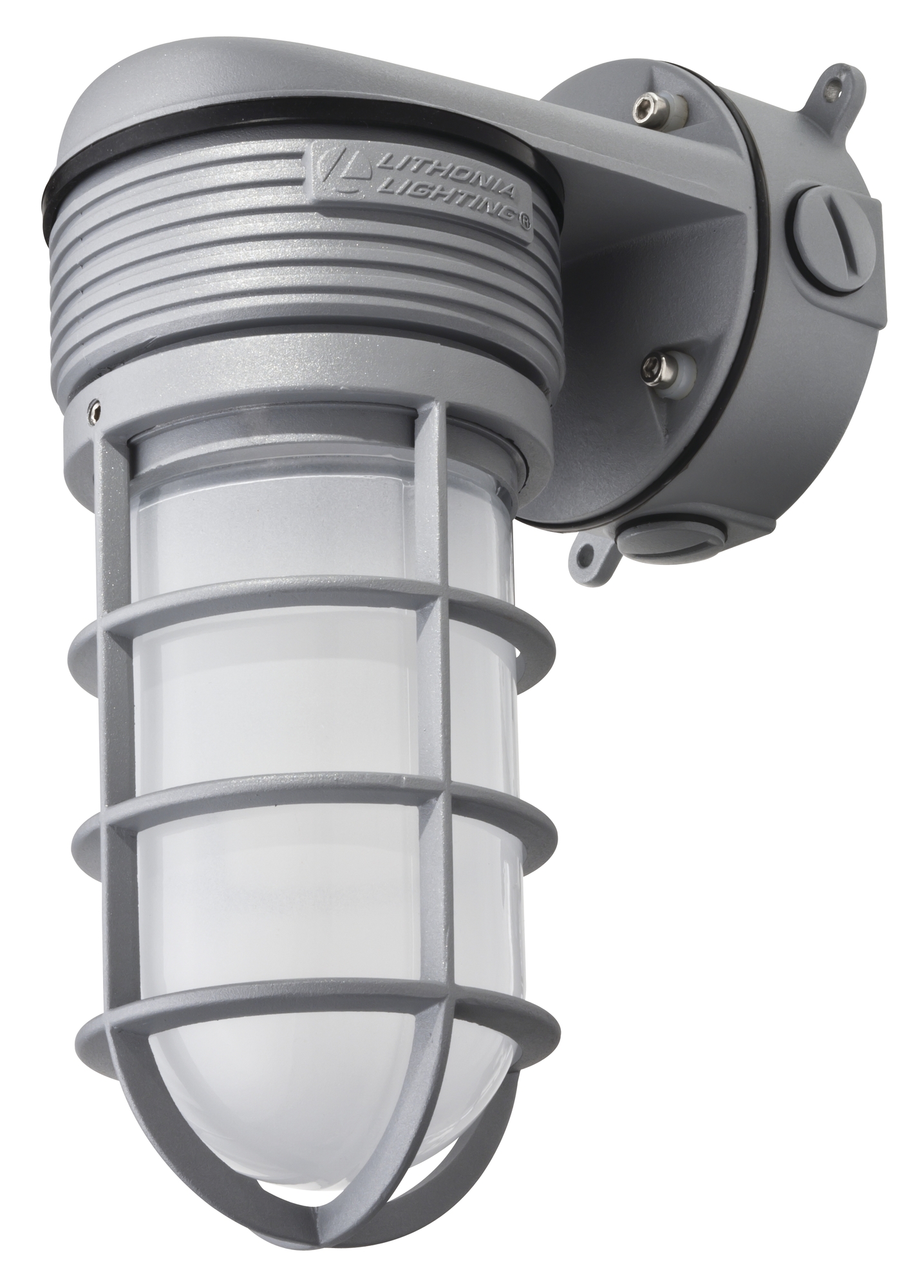 OLVTWM M6 LED Vapor Tight Wall Mount Light, Gray, 600 LM, 4000K, 15W, 120V