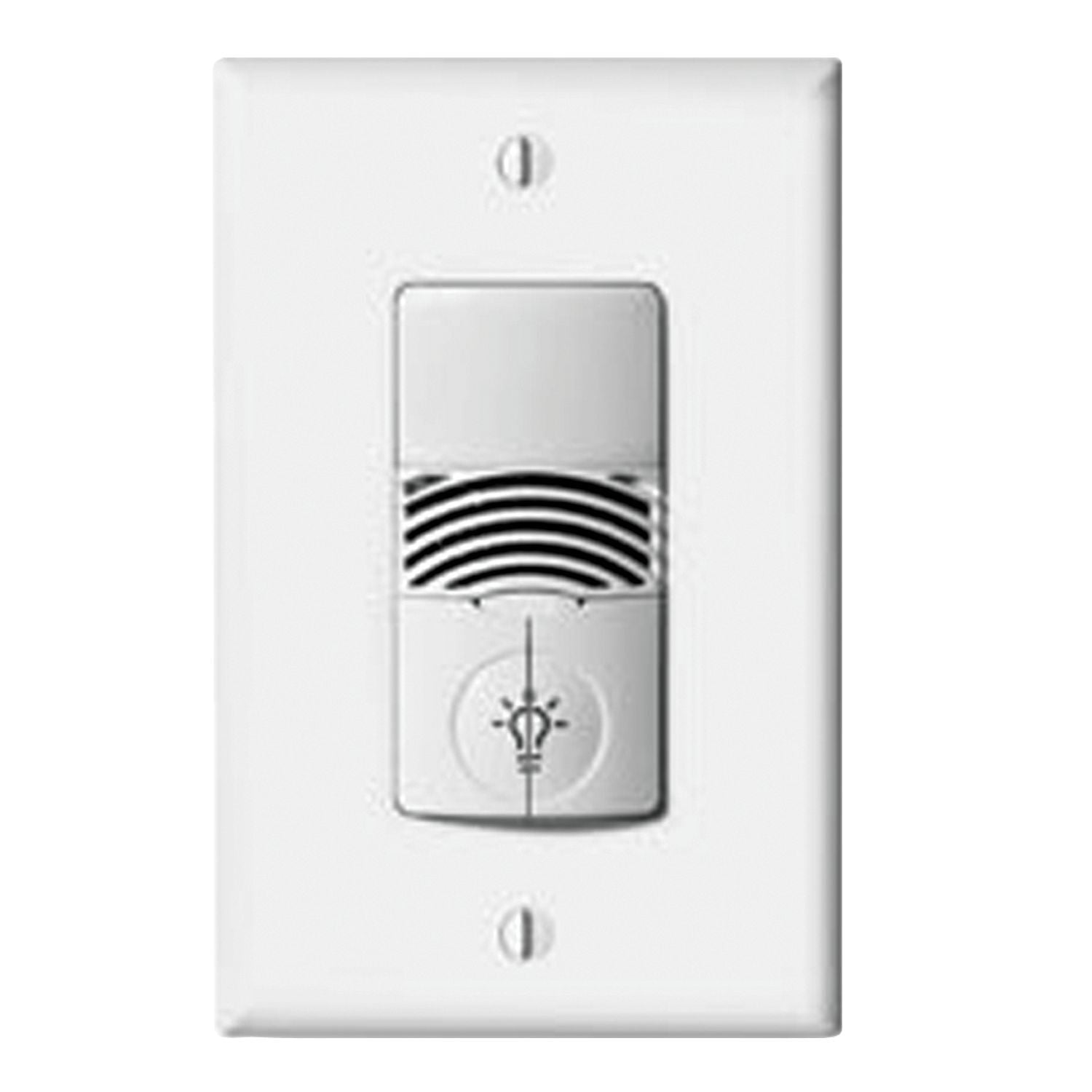 Dual Tech Dual Relay, No Neutral, 120/277V Wall Switch Sensor, Light Almond