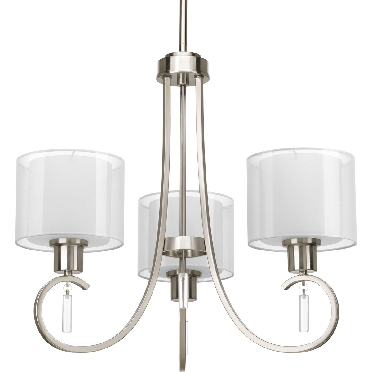 Invite 3-100W MED CHANDELIER Gray