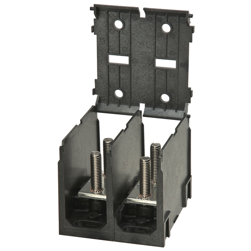 Power Distribution Block, Line Stud 1/4-20 x 9/16, Load Stud 1/4-20 x 9/16, 1 Port Per Pole Line Side, 1 Port Per Pole Load Side, 3 Pole, UL, CSA, Includes Cover