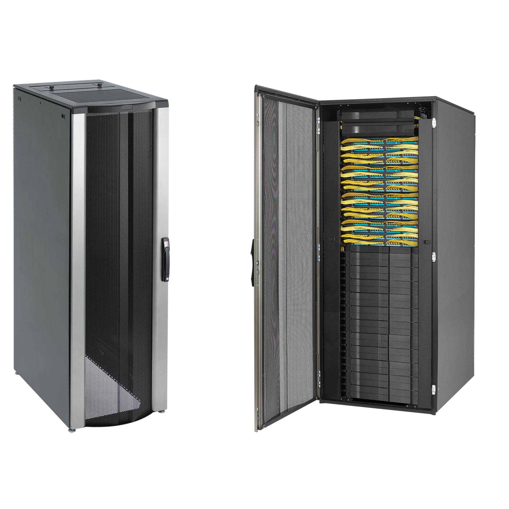 ProLine ConnecTek Patch Cabinet with Sides, 2150x800x900mm, Black, Steel