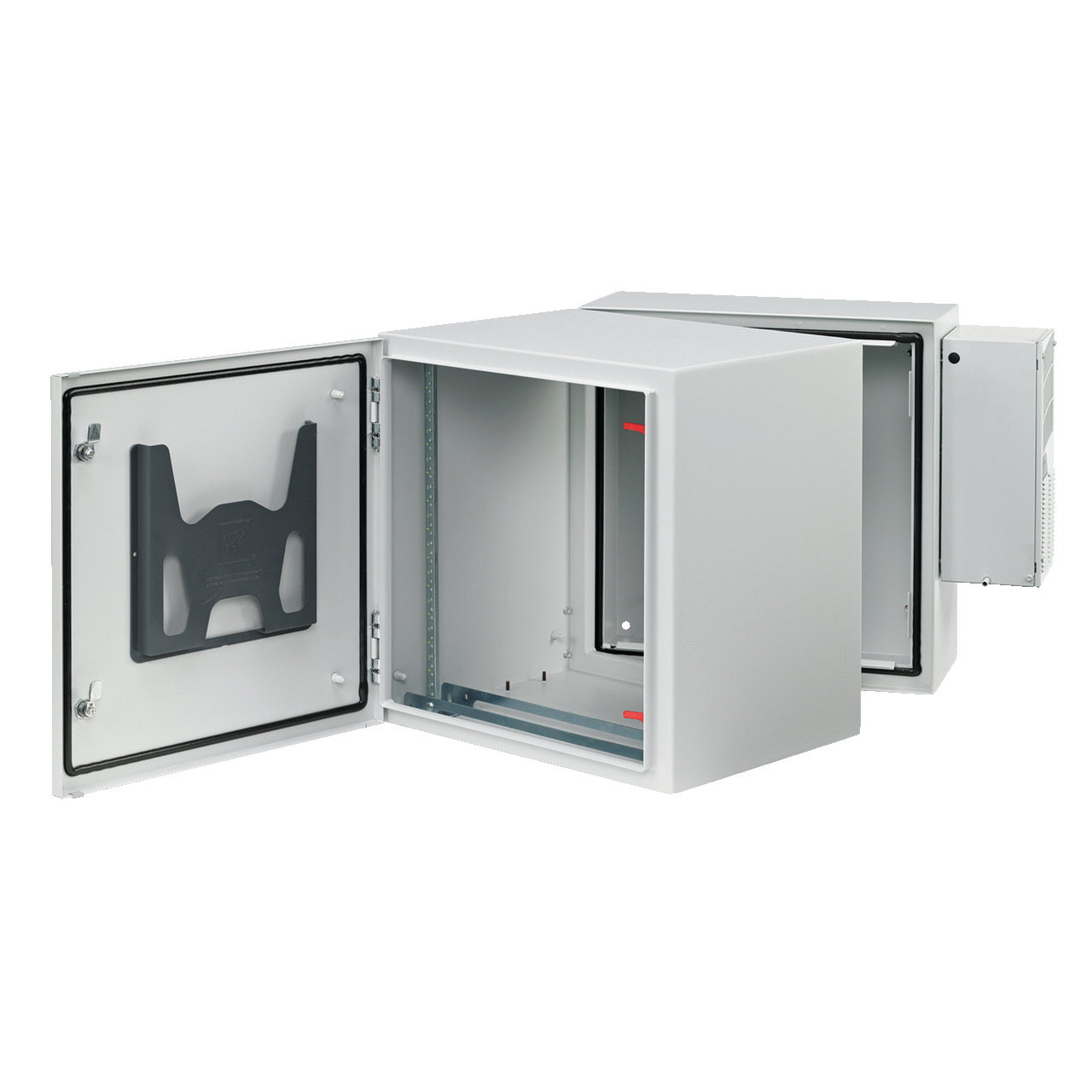 ProTek Double-Hinge Solid AC Type 4 12, 24.09x23.62x27.95, Lt Gray, Steel
