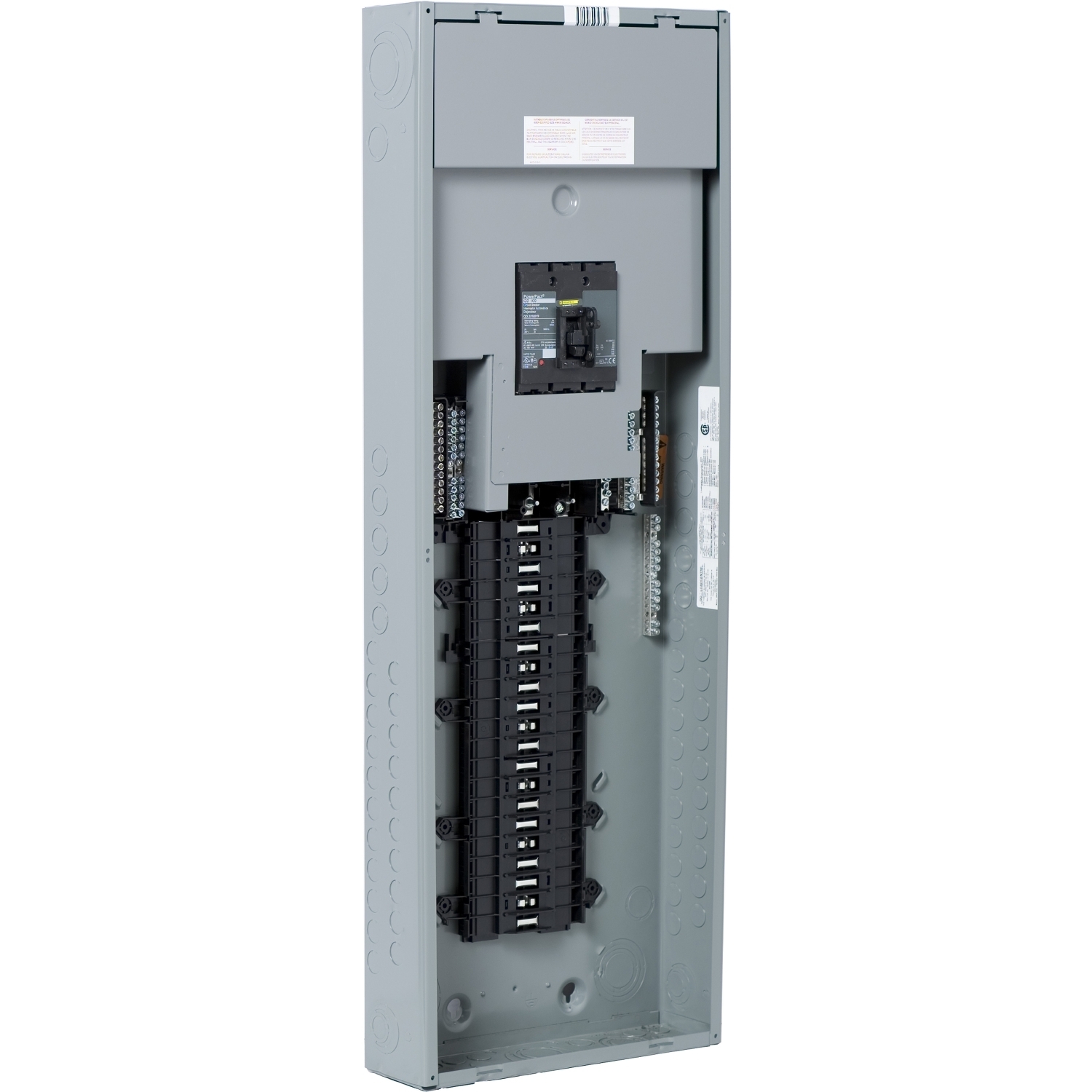Load center, QO, 3 phase, 42 spaces, 42 circuits, 100A convertible main breaker, NEMA1, special