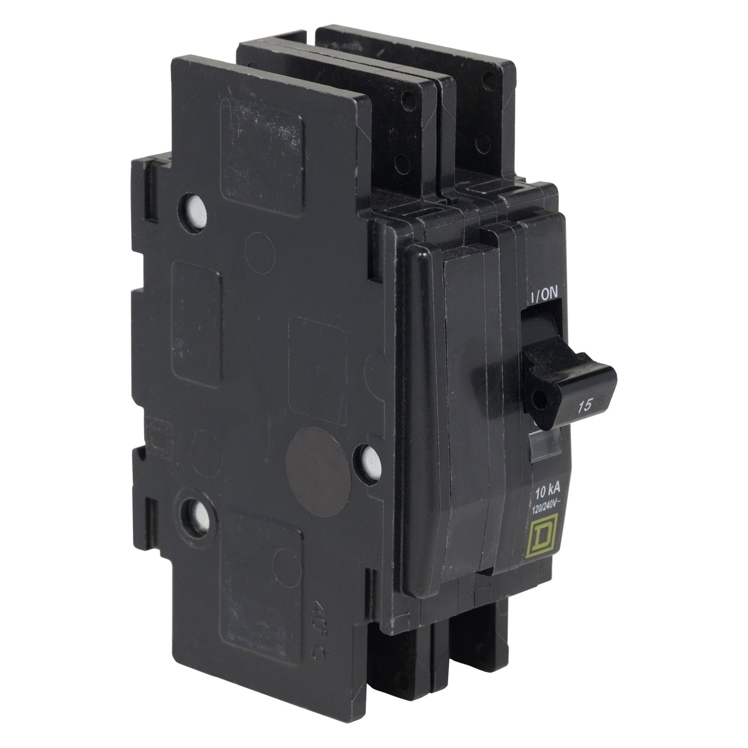 Mini circuit breaker, QOU, 20A, 2 pole, 120/240 VAC, 10kA, ring terminal