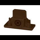 Trac Dead End. For use with field cut trac sections. Black (BL), Painted Bronze (BZ), Silver (SL or White (WH) finish.