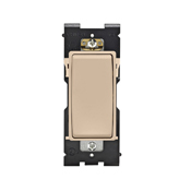 RE151-DT Renu Dimmer Rocker Switch, 0.5 hp at 120 V AC, 2 hp at 240 to 277 V AC, 15 A at 120/277 VAC Contact, 1 Poles