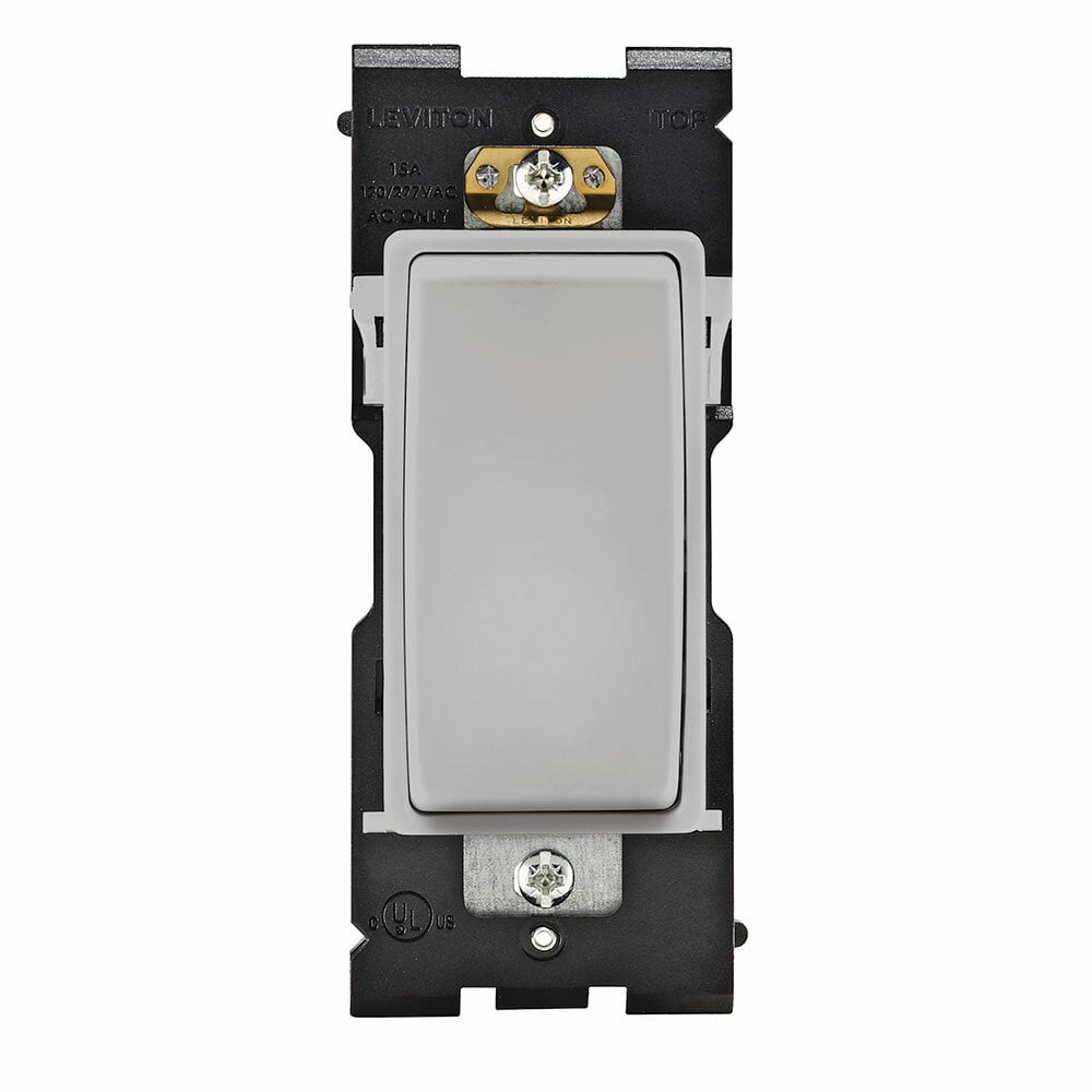 Renu Switch  for Single Pole Applications 15A-120/277VAC in Pebble Grey
