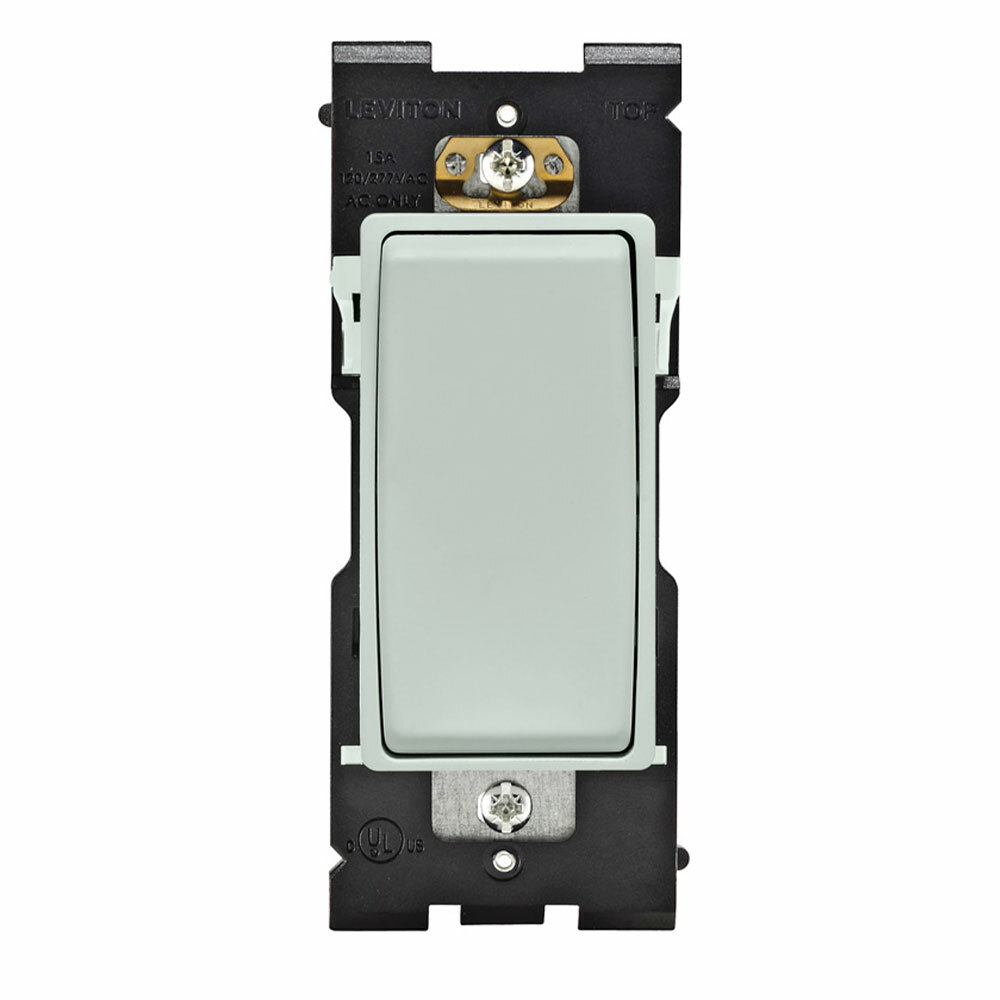 RE153-SE Renu 3-Way Dimmer Rocker Switch, 0.5 hp at 120 V AC, 2 hp at 240 to 277 V AC, 15 A at 120/277 VAC Contact, 1 Poles