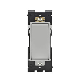 Renu Switch for 4-Way Applications 15A-120/277VAC in Pebble Grey